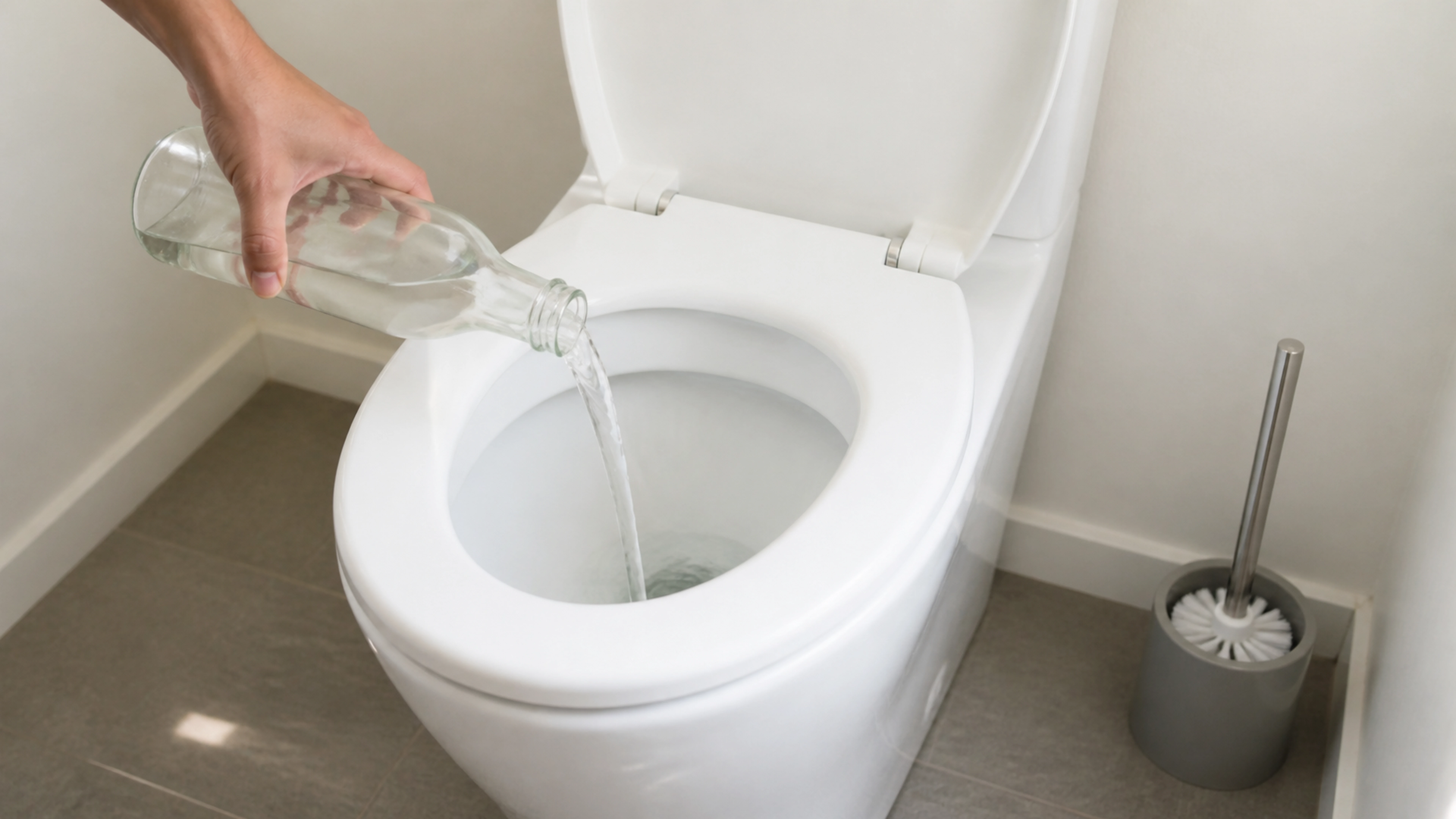 Illustration éditoriale pour l’article « Detartrer vos toilettes au vinaigre blanc efficacement »